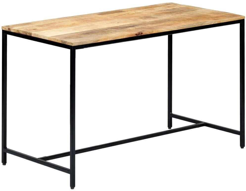 vidaXL Dining Table Solid Mango Wood with Iron Legs
