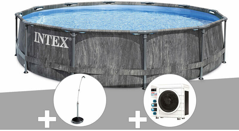 Intex Prism Frame 549 x 122 cm (26732) + douche solaire + pompe à chaleur