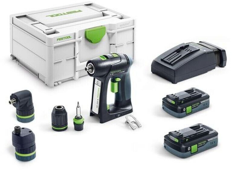 Festool C 18 HPC 2x 4,0 Ah Batteries + Systainer + charger