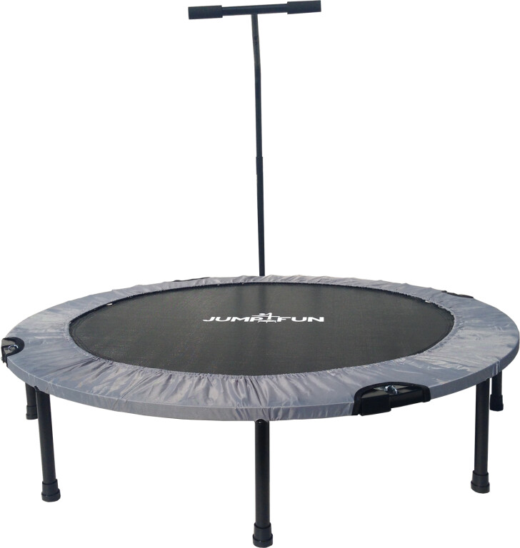 Jump4fun Mini trampoline fitness T-bar 122 cm gris