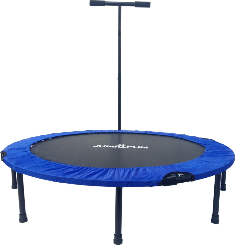 Jump4fun Mini trampoline fitness T-bar 122 cm bleu