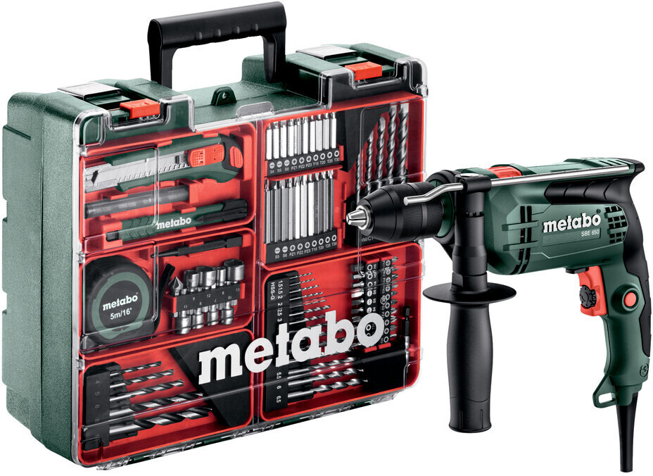Metabo SBE 650 Set Schlagbohrmaschine 600742870