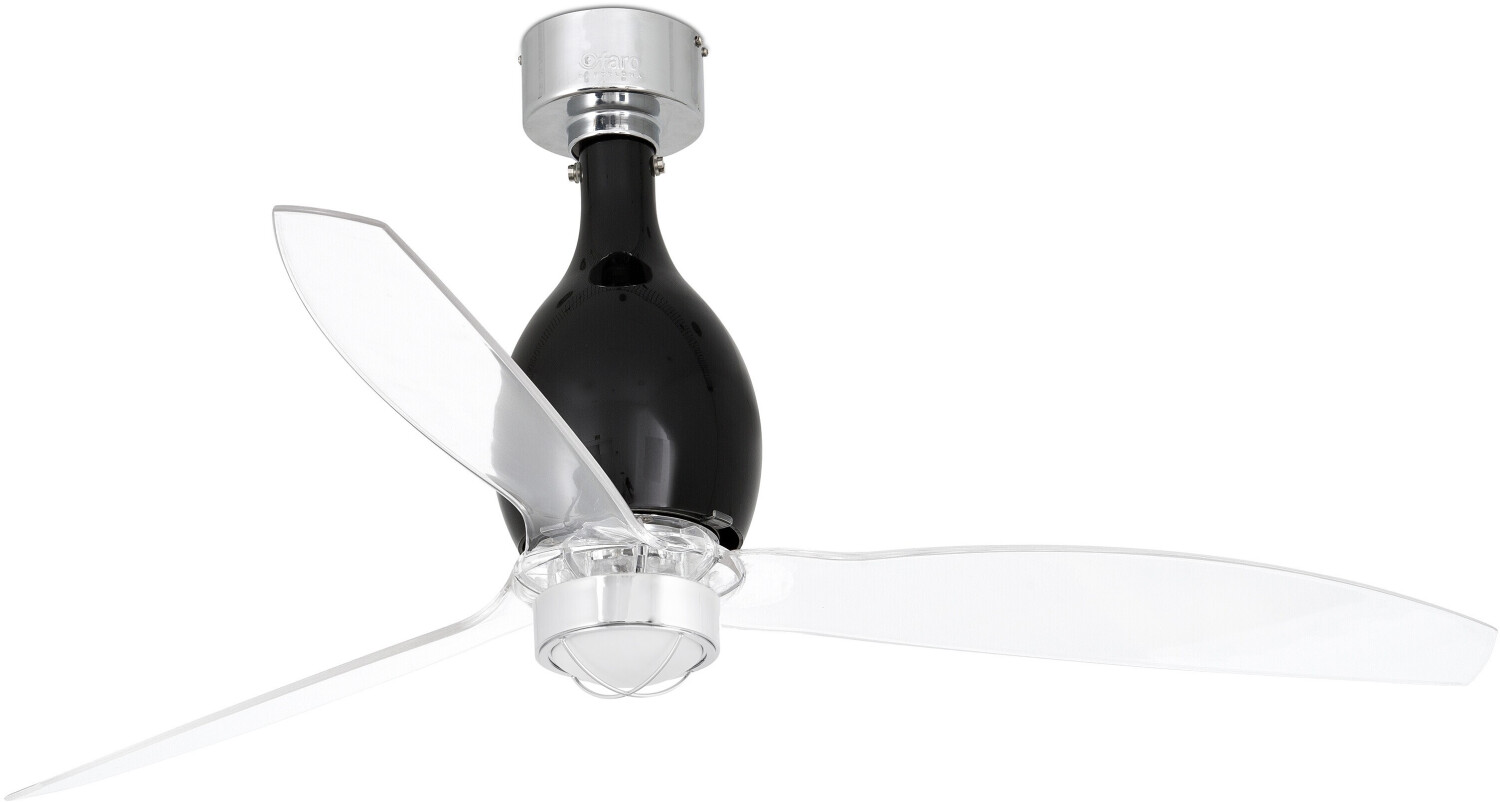 Faro Barcelona Mini Eterfan LED noir mat/transparent