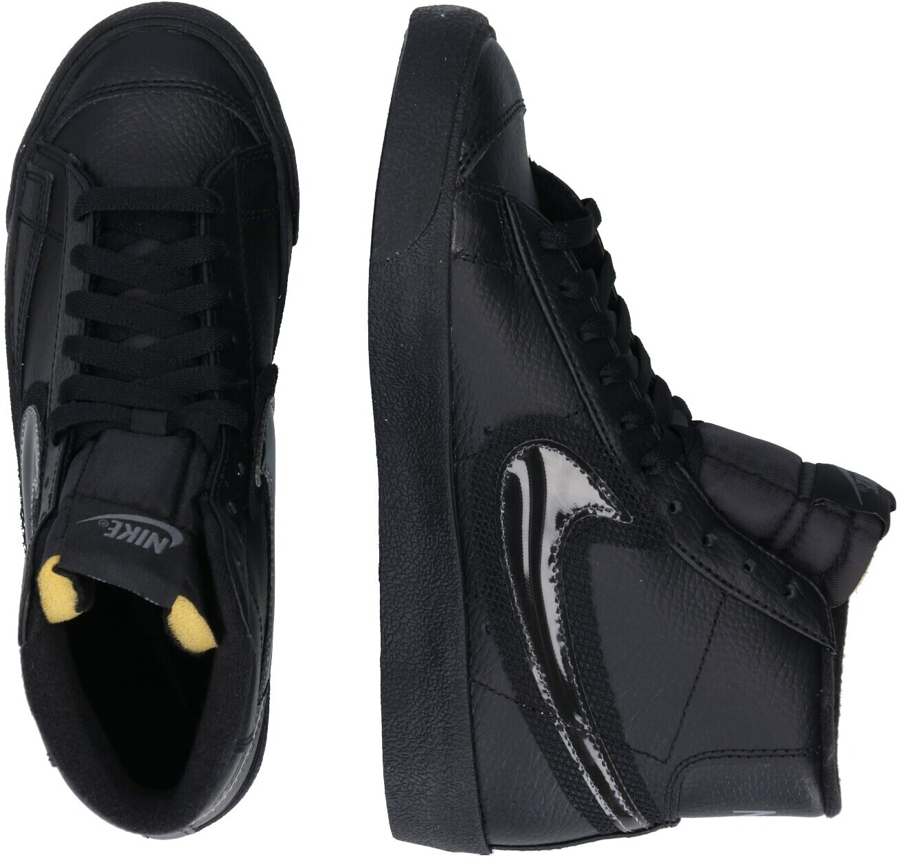 gray and black nike blazers