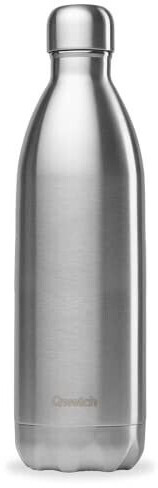 Gourde Qwetch 1L Inox Brossé - gros bouchon - P'tits Poids Carottes