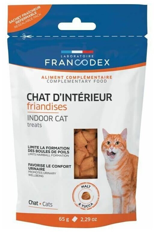 Francodex Friandises pour chat d'intérieur (65 g)
