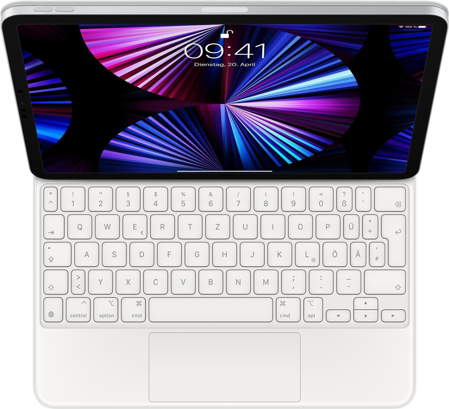 Apple Magic Keyboard für iPad Pro 11 (2. Generation) (Deutsch) Weiß