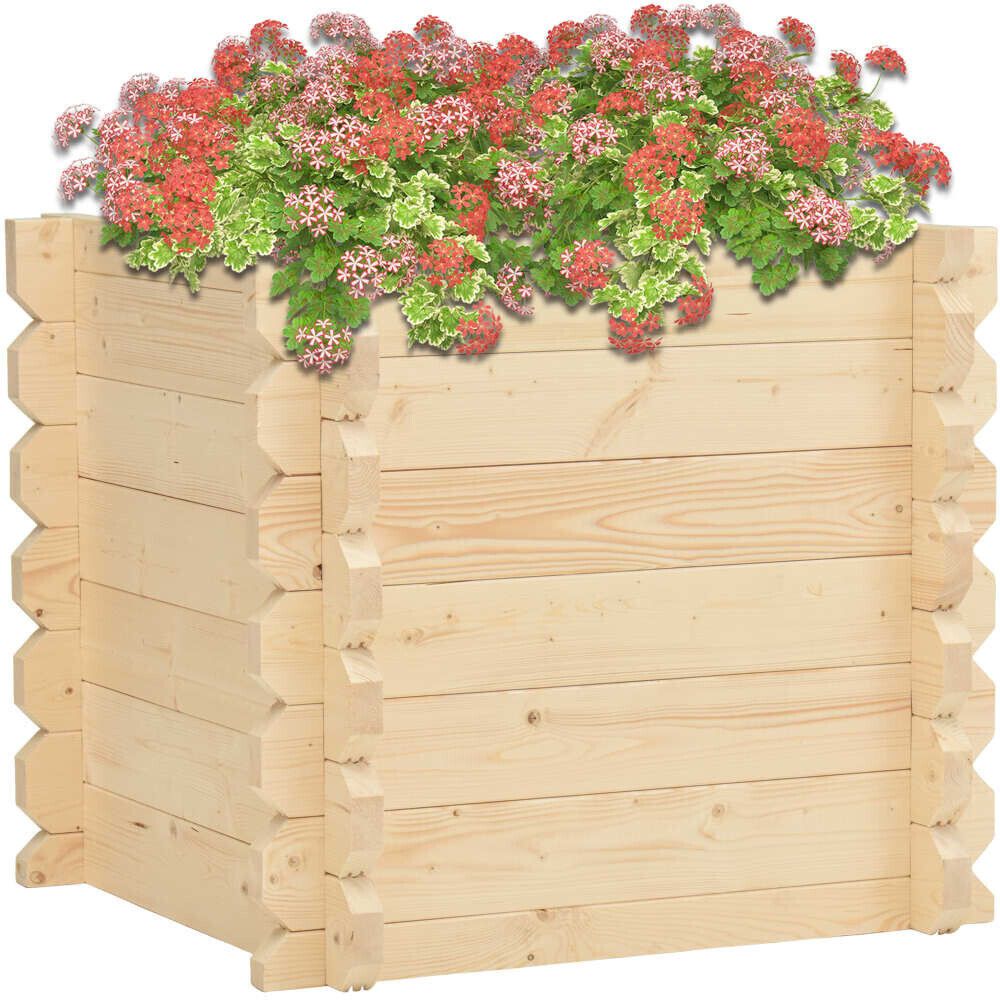 vidaXL Raised Bed Solid Spruce Wood