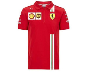 Ferrari Mens Santander Alonso Polo Shirt Formel 1 schwarz