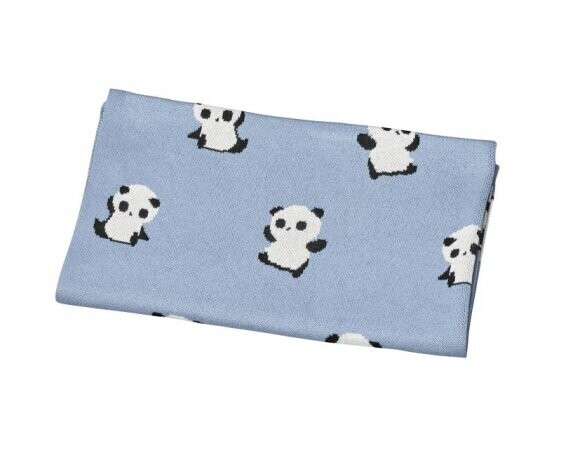 Sauthon Couverture maille bleue Chao Chao 80 x 100 cm