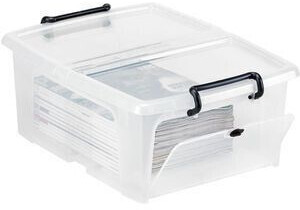 Aufbewahrungsbox BASIC BOX 20L m/Deckel transparent