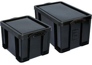 Really-Useful-Box Aufbewahrungsbox 40C-PK3, 40L, mit Deckel