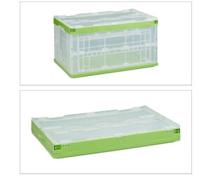 Relaxdays Klappbox 60L grün 58,5x39,5x32,5cm (10022590_53) ab 34,98 €