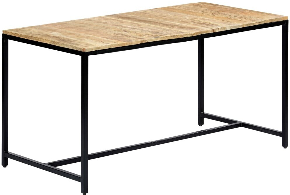 vidaXL Dining Table Solid Mango Wood & Iron
