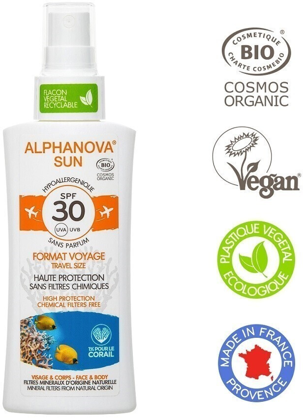 Alphanova Sun  Spray Format Voyage SPF30 (90 g)