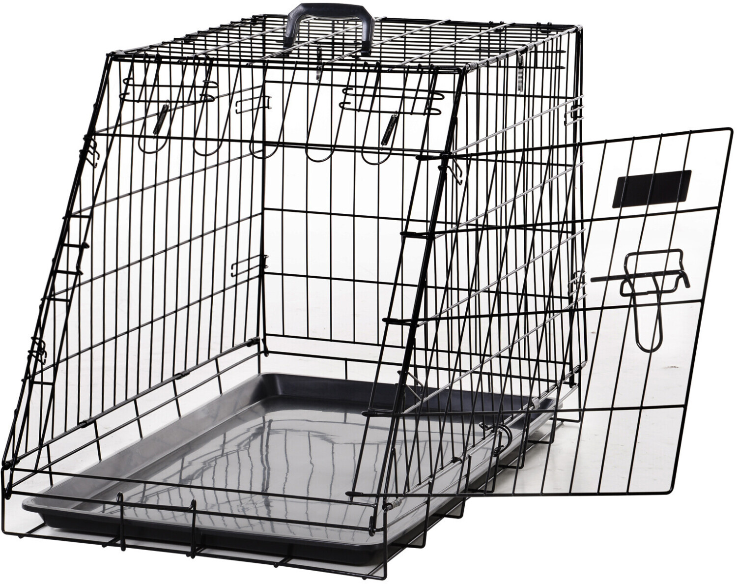 Pawhut Cage de transport pour chien L 76 x 48 x 55 cm au meilleur prix sur