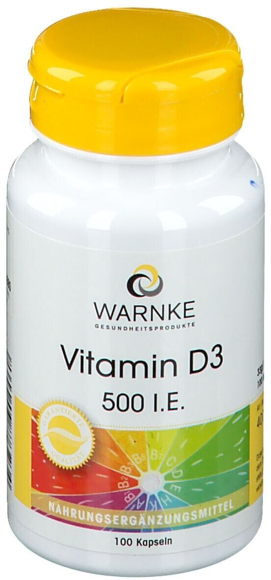 Warnke Gesundheit VItamin D3 500 I.E. Kapseln (100 Stk.) ab 7,62