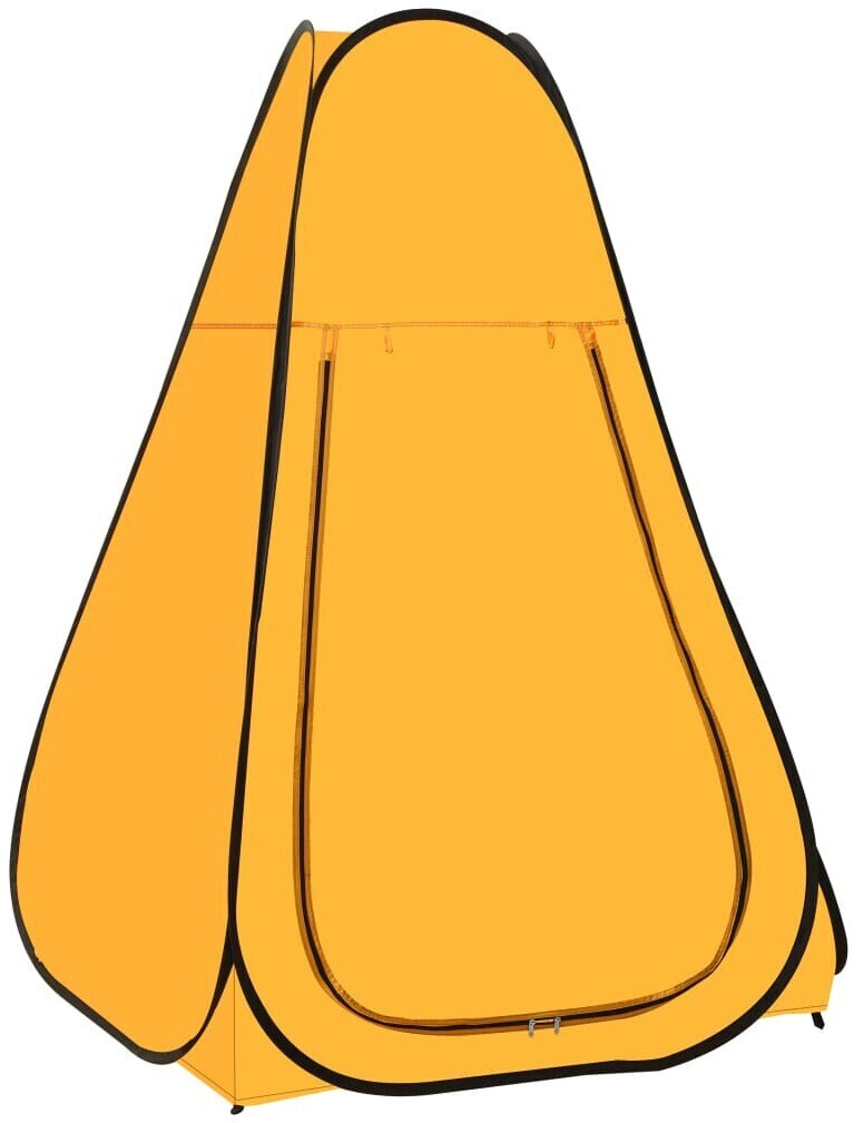 vidaXL Pop Up Shower Tent yellow