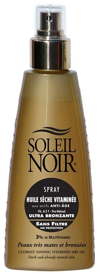 Soleil Noir Spray huile sèche Vitaminée ultra bronzante sans filtre (150 ml)
