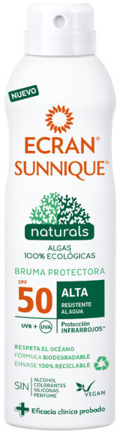 Ecran Sunnique Protective Mist Naturals Spray SPF 50 (250 ml)