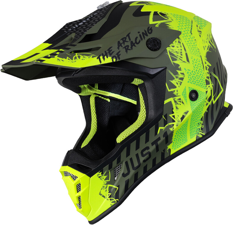 Just1 J38 MASK Fluo Yellow/Black/Green Matt