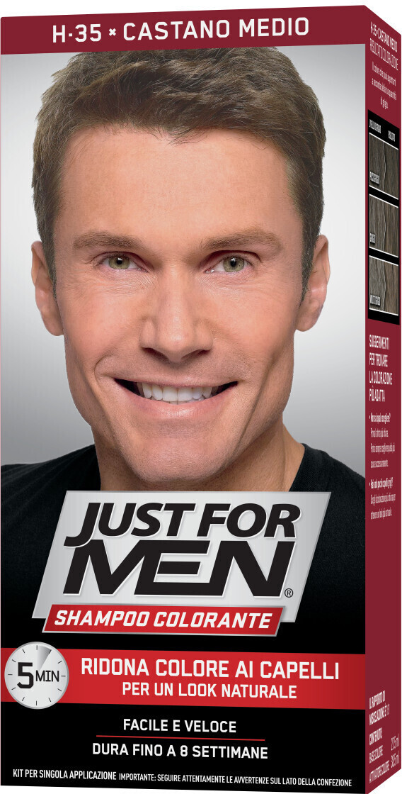 Combe Pharma Just for men Colouring Shampoo Medium Brown H25 (60 ml)