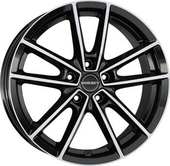 Borbet W (8x19) black polished glossy