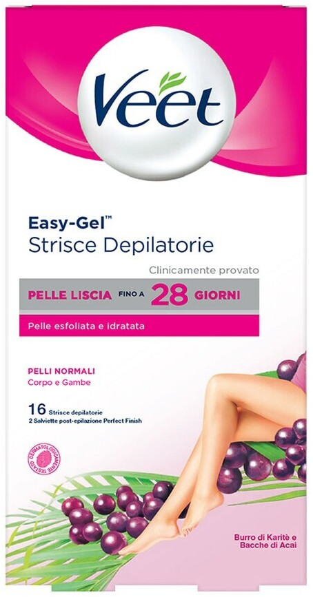 Veet Easy-Gel Hair Removing Stripes (16pcs.)
