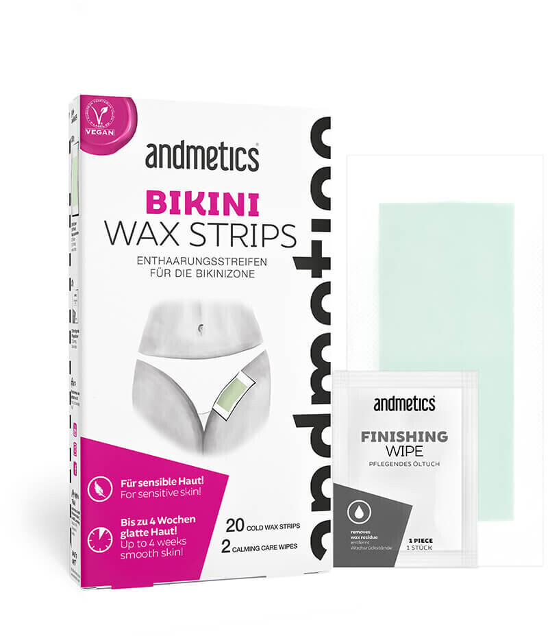andmetics Bikini wax strips (20pcs)