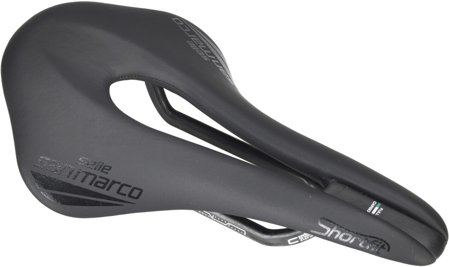San Marco Shortfit Open-fit Superleggera Wide Saddle 250 x 144 mm Black