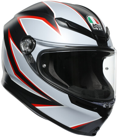 AGV K6 E2205 Multi Flash Matt Black/Grey/Red