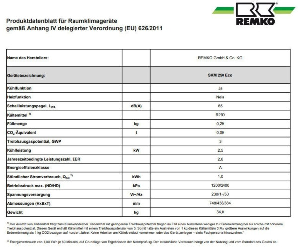 Remko SKM 250 Eco, Bild 3