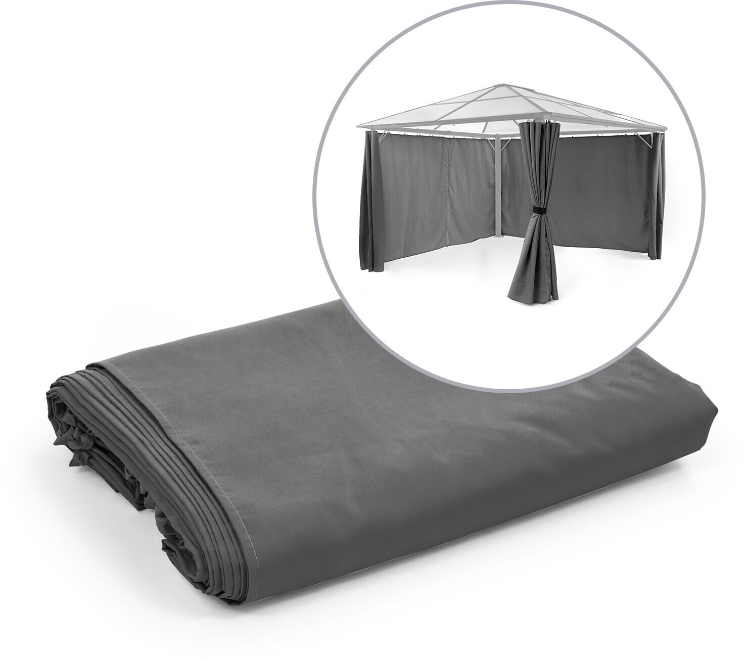Blumfeldt Pantheon Solid Sky 3 x 4 m 4 Gazebo Side Panels Anthracite