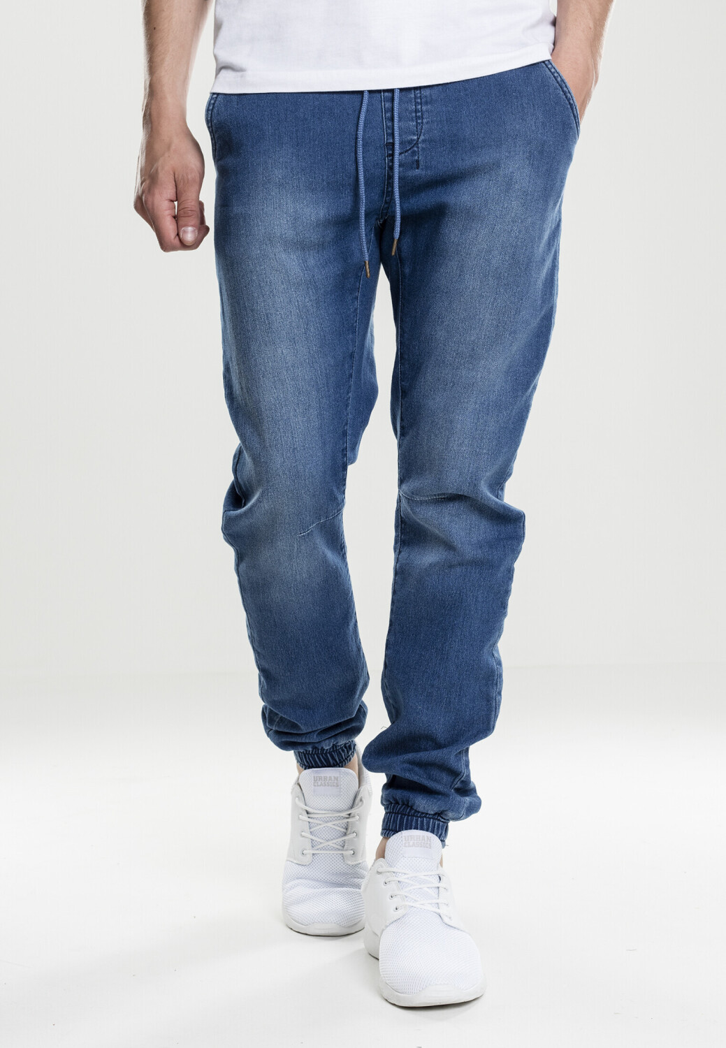 Urban Classics Knitted Denim Jogpants bei € ab 32,99 | blue washed Preisvergleich (TB1794-00799-0042)