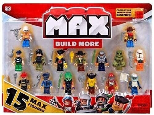 ZURU MAX Build More Mini Figure Set - 15 Figures