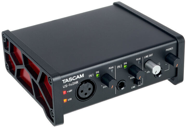 Tascam US-2x2HR  Interface Audio/MIDI USB haute résolution (2 entrées, 2  sorties)