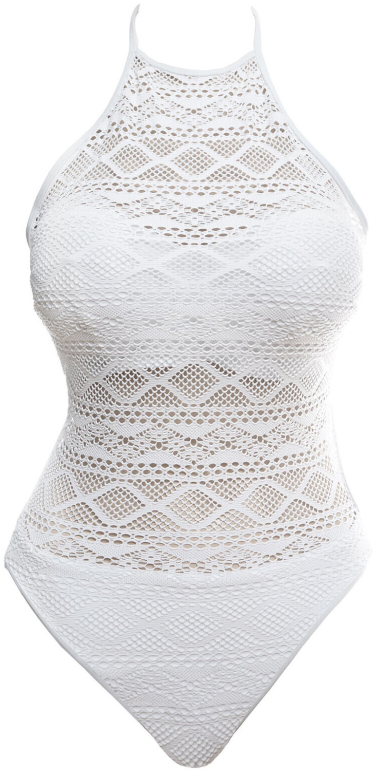 Freya Sundance High Neck Cutout Swimsuit white