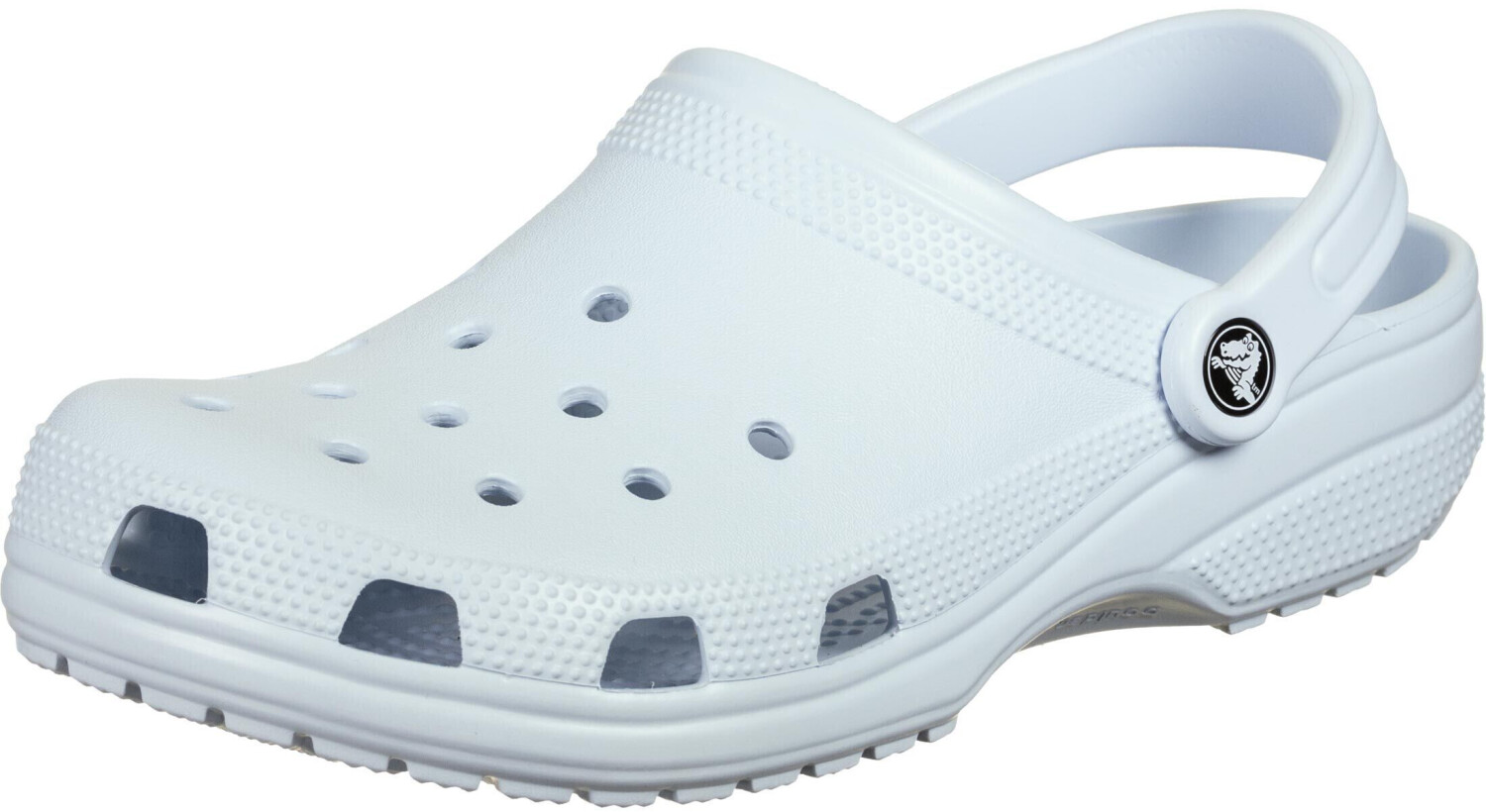 mineral blue lined crocs