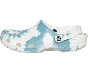 tie dye graphic crocs