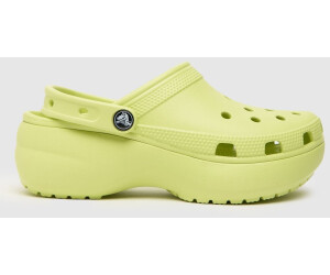 Platform crocs lime green deals