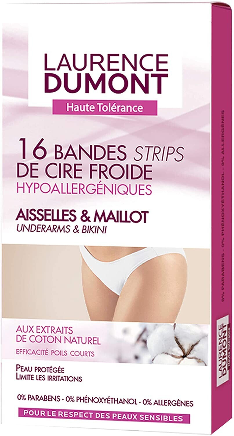 Laurence Dumont Bandes de cire froide aisselles maillot (16 pcs)