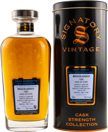 Signatory Vintage Bruichladdich 1990/2019 Cask Strength Collection 0,7l 52,1%