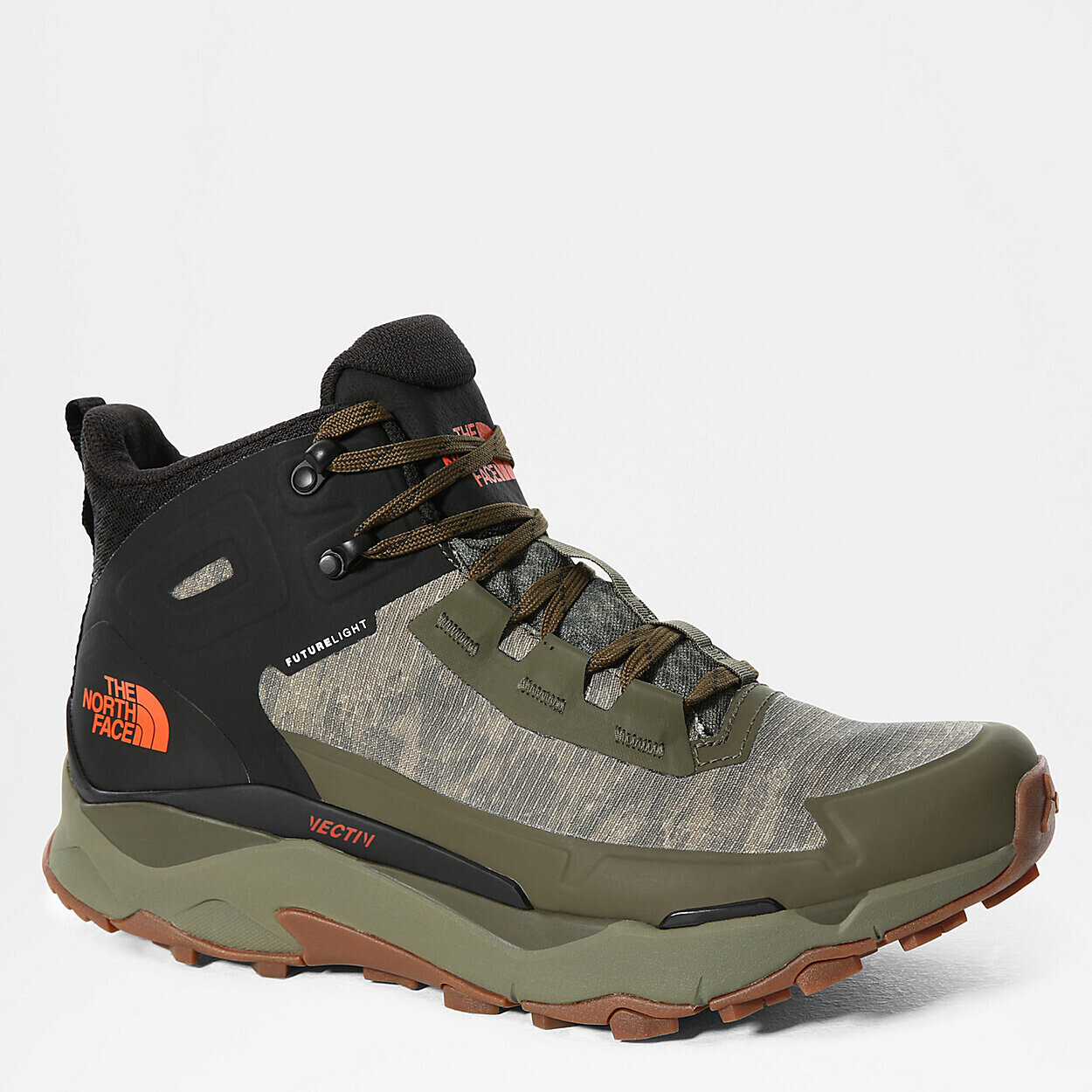 The North Face Vectiv Exploris Futurelight military olive cloud camo wash print/tnf black desde