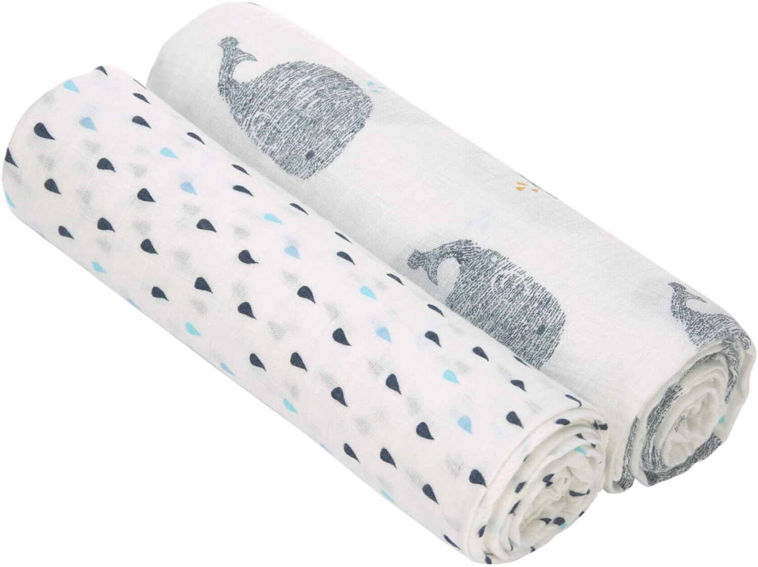 Lässig Heavenly Soft Swaddle XL - Little Water Whale