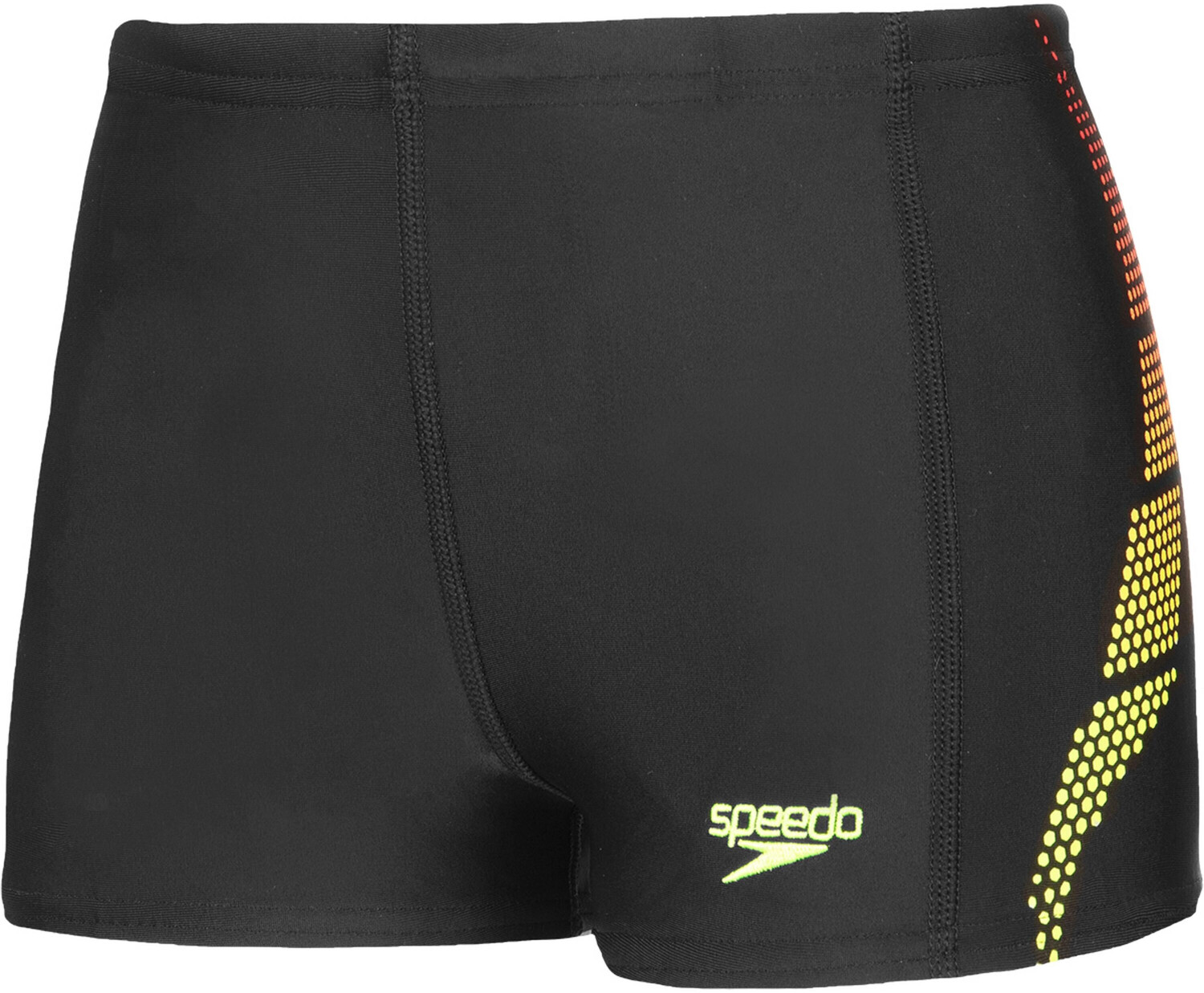 Speedo Plastisol Placement Shorts (09530F316) black/lava red/fluo yellow