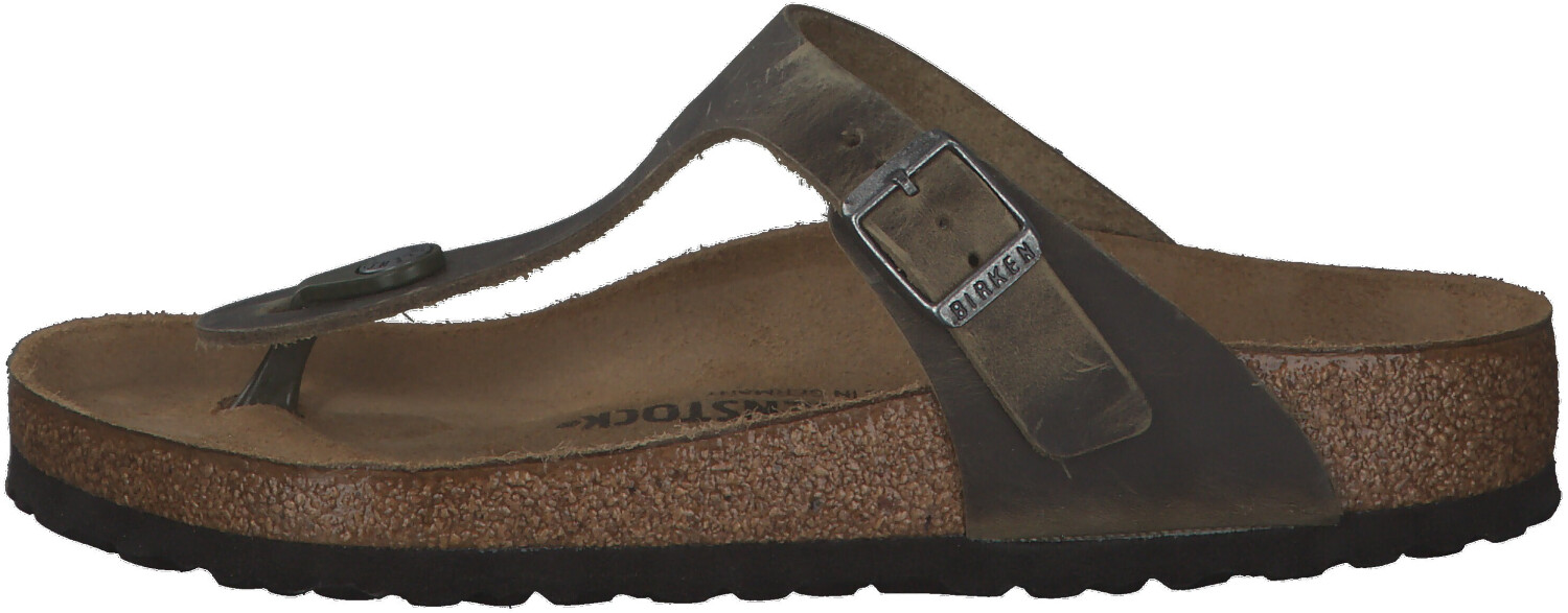 oiled leather birkenstock gizeh