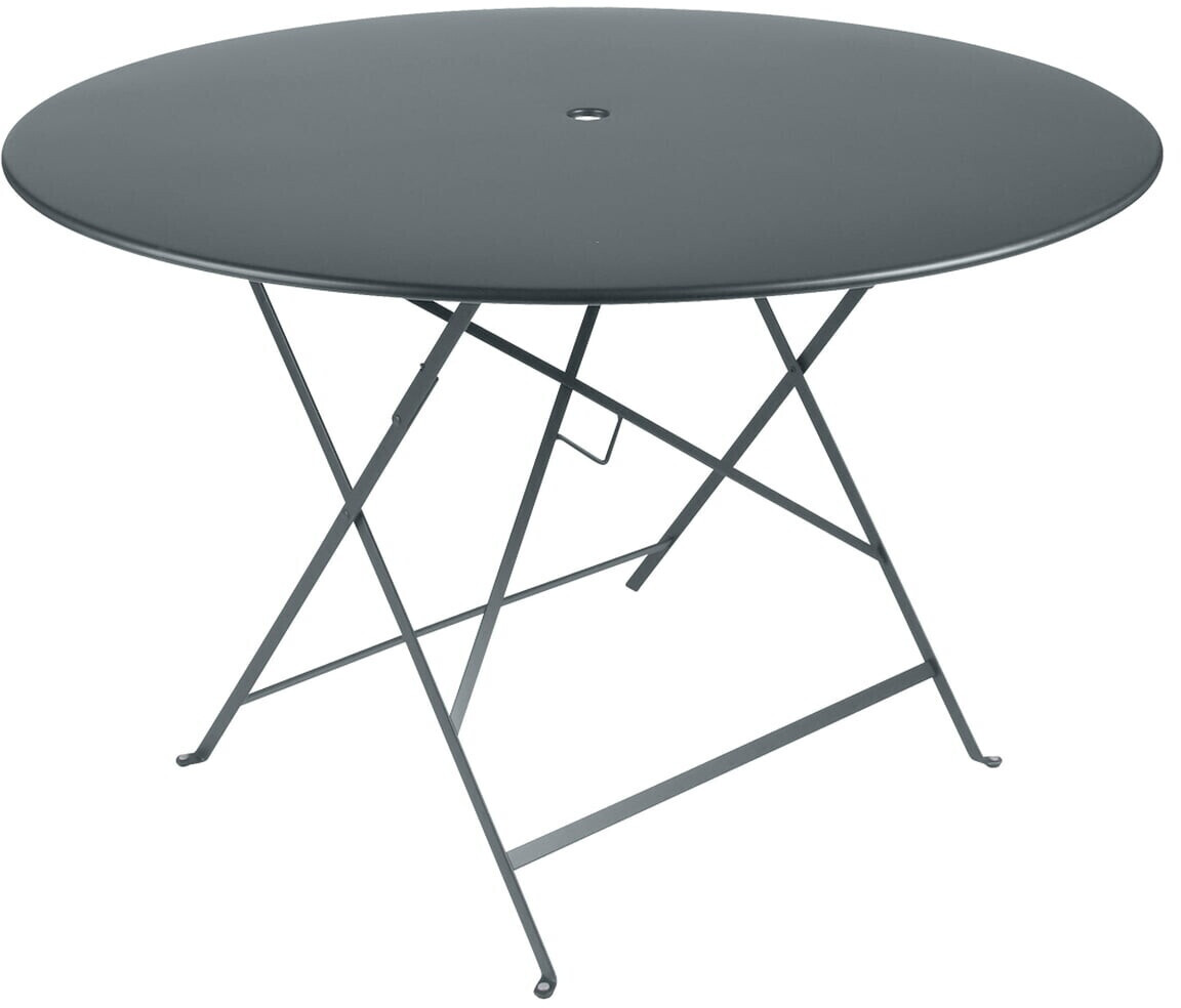 Fermob Table ronde pliante Bistro 117 cm gris orage