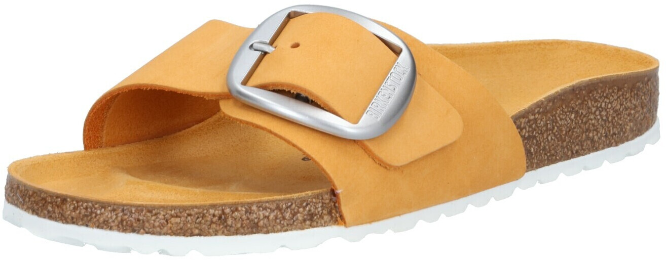 Birkenstock Madrid Big Buckle Sandals Apricot Leather Women's Size 37 L6M4