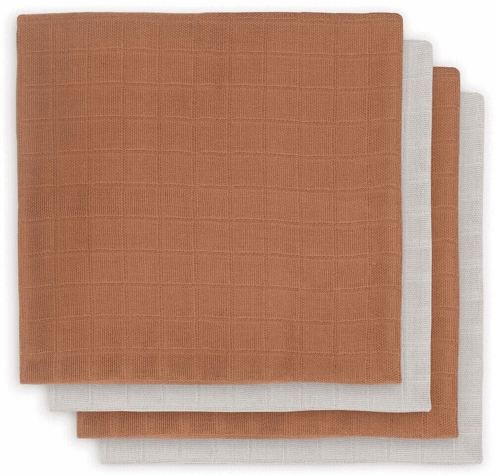 Jollein Bamboo muslin diapers (70 x 70 cm) pack of 4 caramel