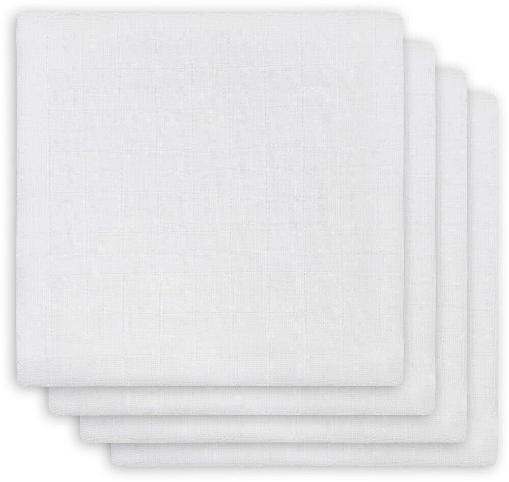 Jollein Bamboo muslin diapers (70 x 70 cm) pack of 4 white
